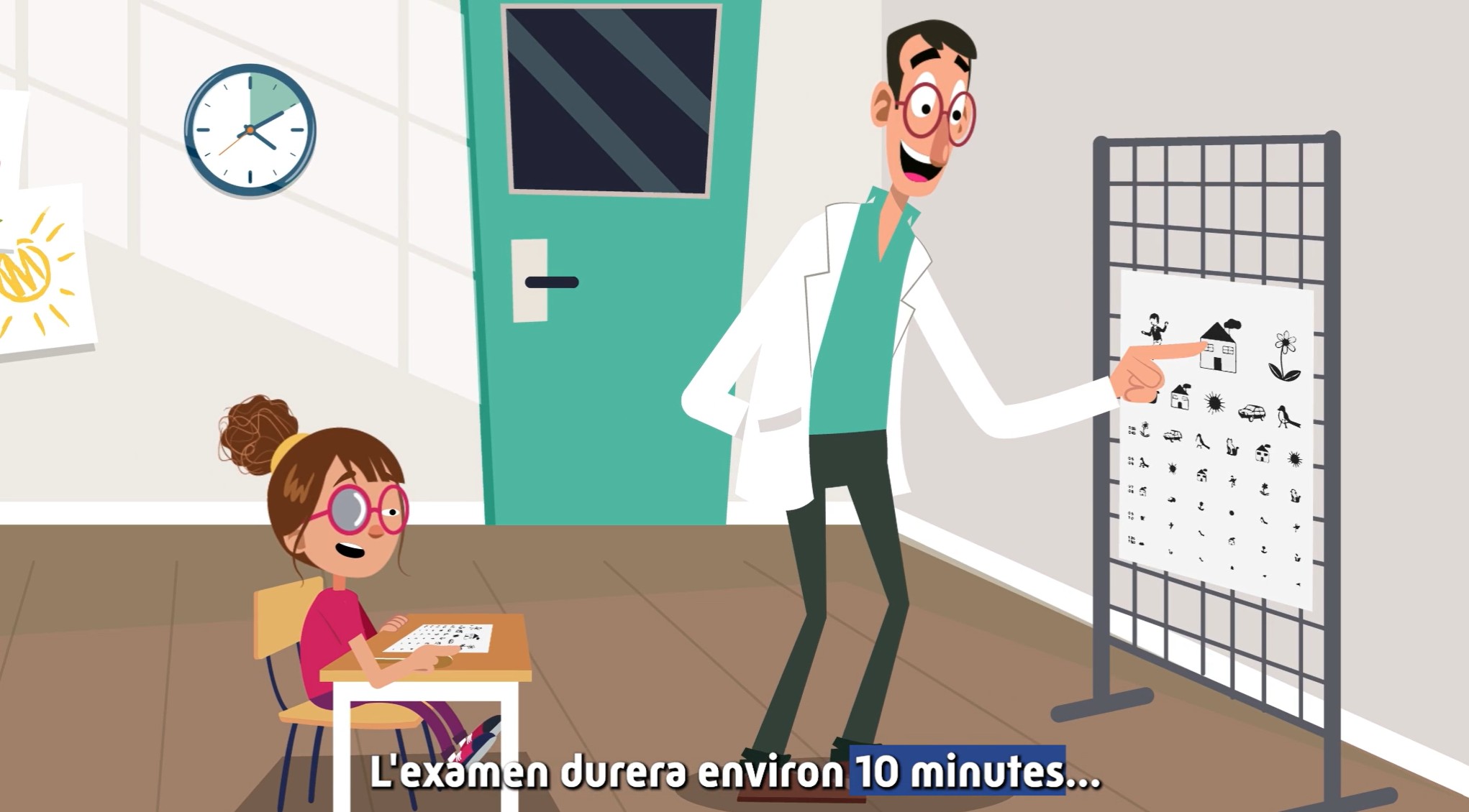 Capture d'écran de l'une des trois videos disponible sur le site ameli.fr ici la vidéo concernant la vue