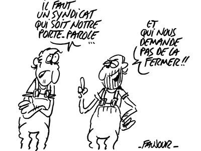 Dessins humoriste en relation avec les syndicats