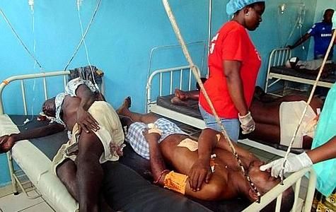 Blessé explosition munition au Congo