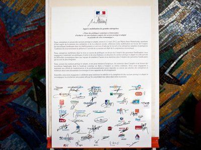 Logo des 45 entreprises signataire de l'appel entreprise adapté©gouv.fr