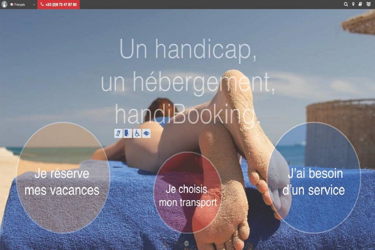 Page d acceuil du site HANDIBOOKING