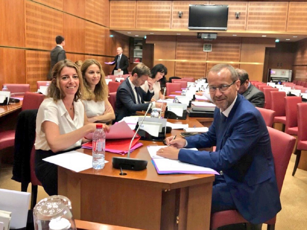Le Senateur Stephane PIEDNOIR LR et la Deputee des Bouche du Rhone Caty RACON BOUZON de LREM