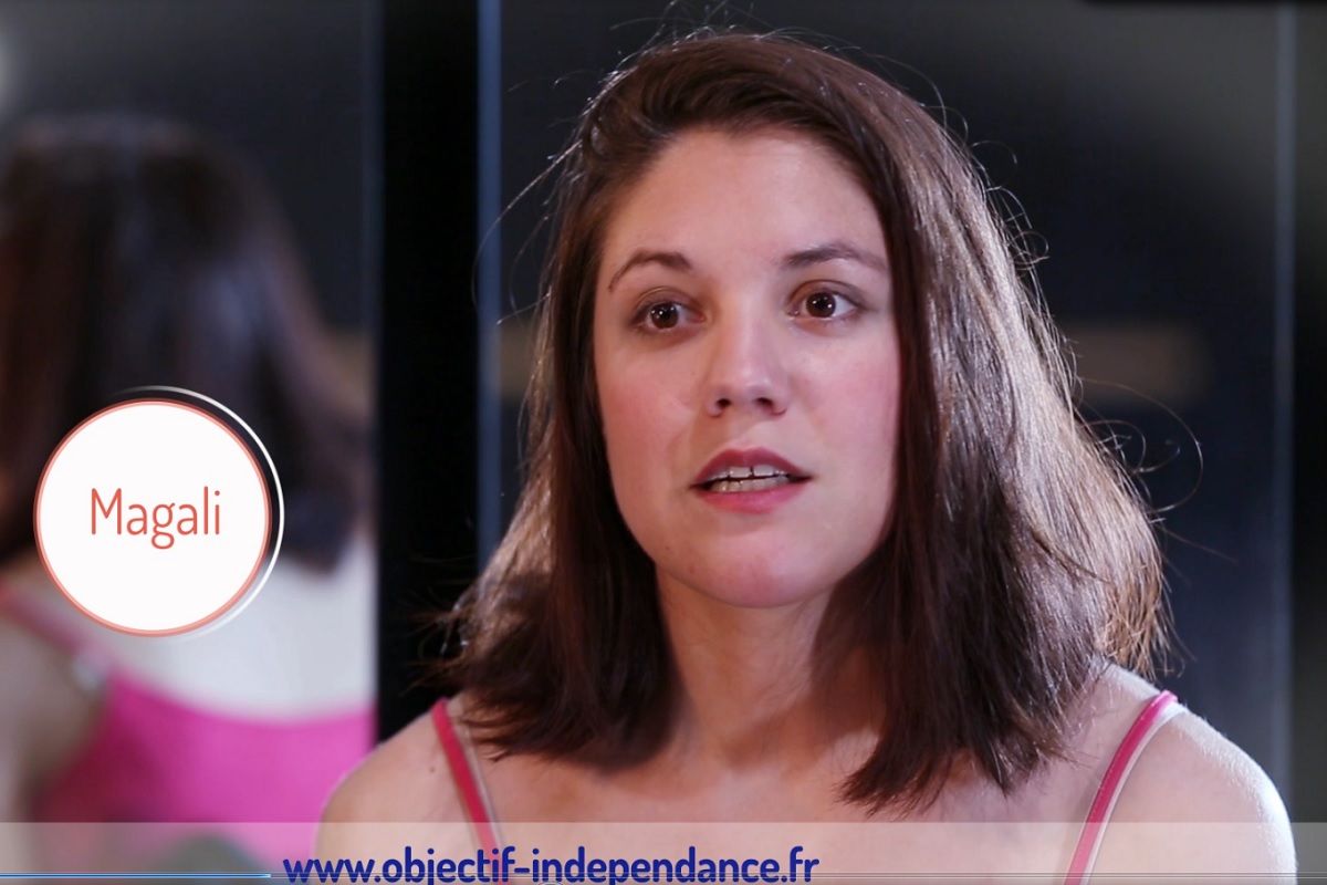 Magali marraine de la serie Objectif InDependance avec l ADHAP