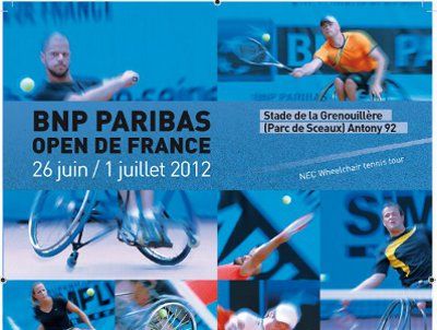 Affiche Open de France Paribas Tennis Fauteuil 2012