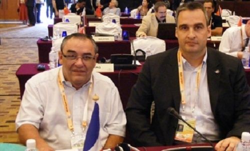 Yves FOUCAULT et Marc TRUFFAUT désormais président de la Fédération des sport adapté lors de l'assemblée générale de l'IPC à Kuala Lumpur en 2009