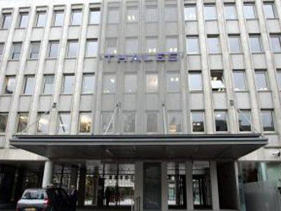 Fa&ccedil;ade du si&egrave;ge du groupe Thal&egrave;s situ&eacute; a &agrave; Neuilly-sur-Seine, dans les Hauts-de-Seine.