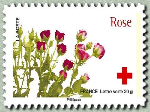 Timbre de la collection CRF 2014 la Rose©Thinkstock