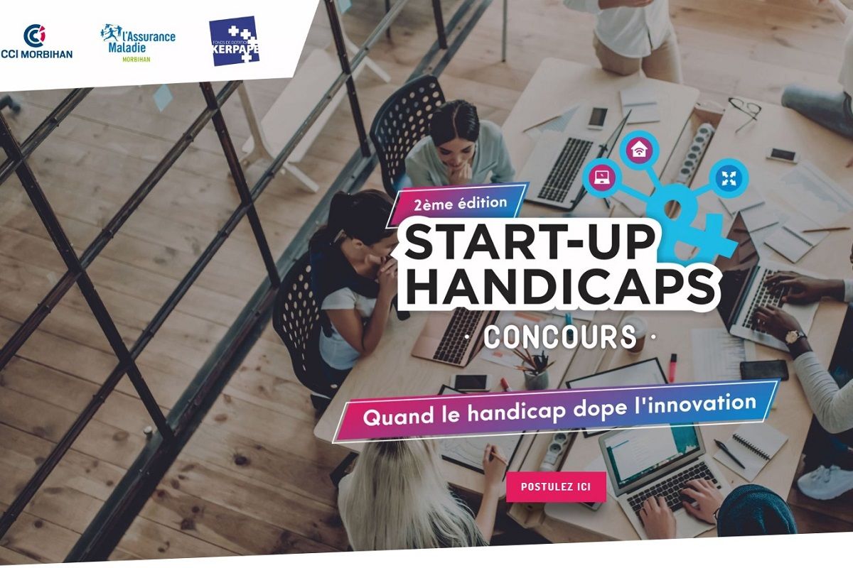 affiche et page dacceuil du site du concours startuphandicap2 bc818