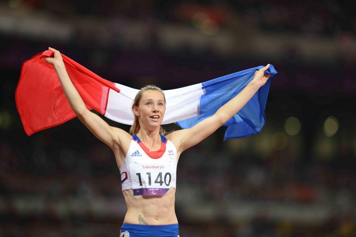 Marie amelie lefur équipe de France paralympique a Londres en 2012