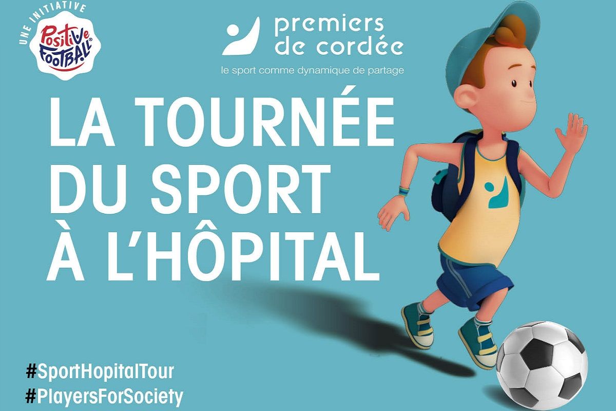 haut de laffiche la tournée du sport à lhôpital organisé par lassociation premiers de cordee 2b9af
