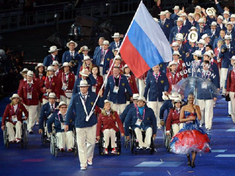 L equipe russe paralympique. au jeux de Londres en 2012