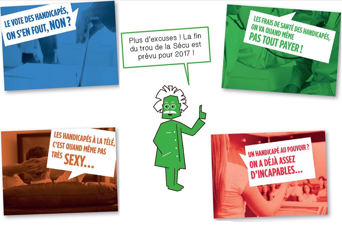 Quatre Affiche de la campagne de l ADAPT