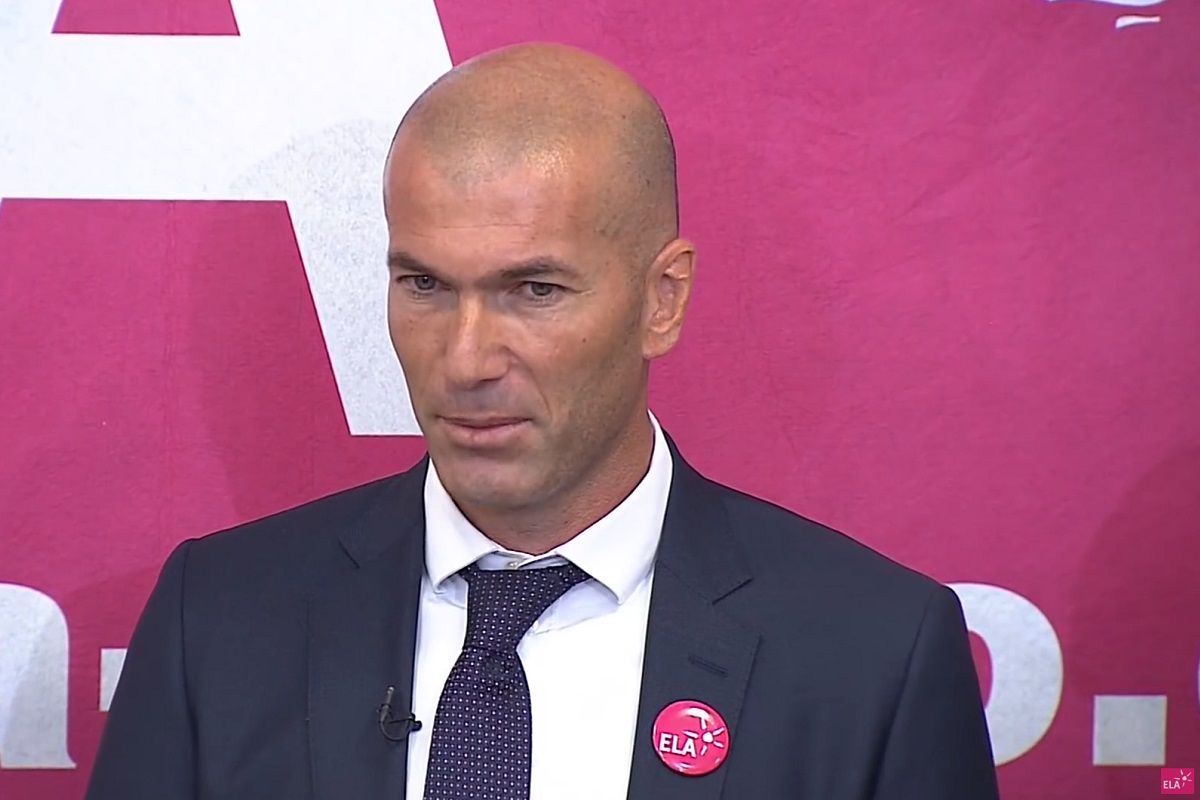 Zinedine Zidane parrain de lassociation lira le texte en presence de lauteure Alice Zeniter le 15 octobre 2018 a Pari