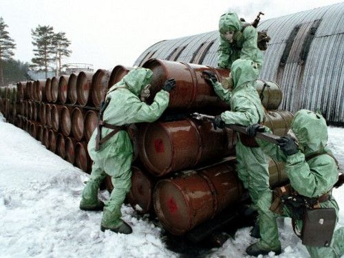 Un centre de destruction d'armes chimiques dans les années 2000 en Russie
