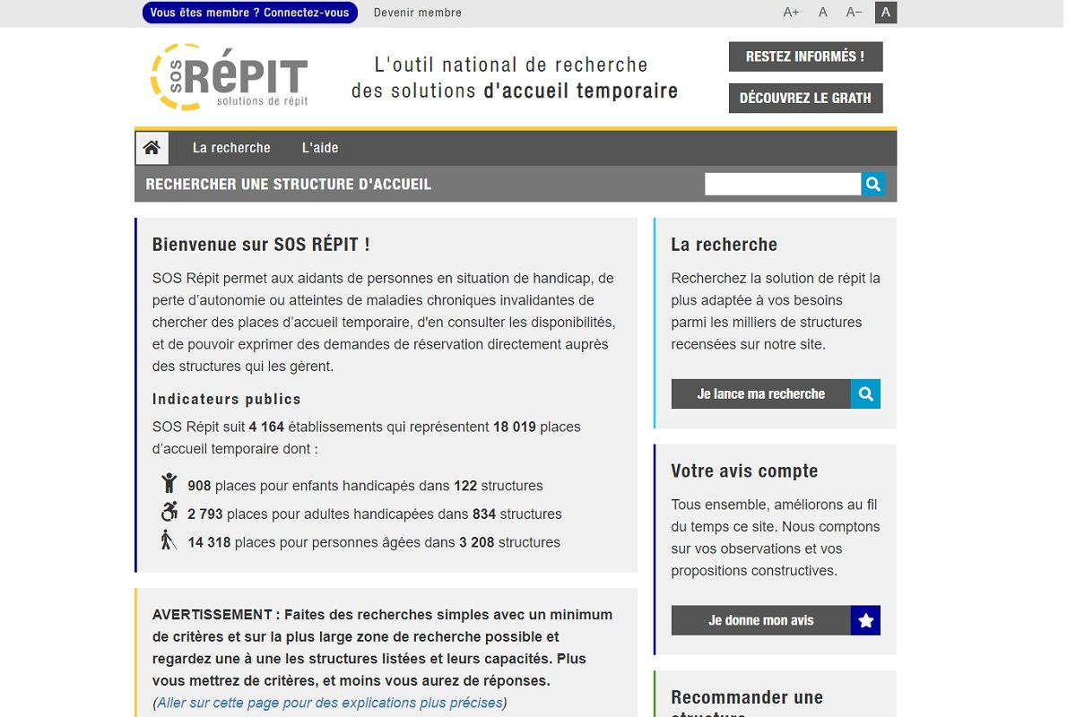 Page d acceuil du site sos repit ouvert officiellement depuis ce 3 decembre 2018 932f6
