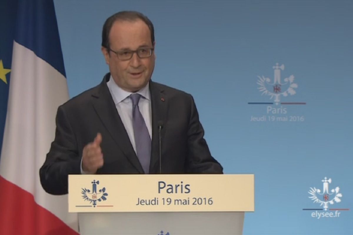 Francois HOLLANDE 4 edition de la conference nationale du handicap a Paris