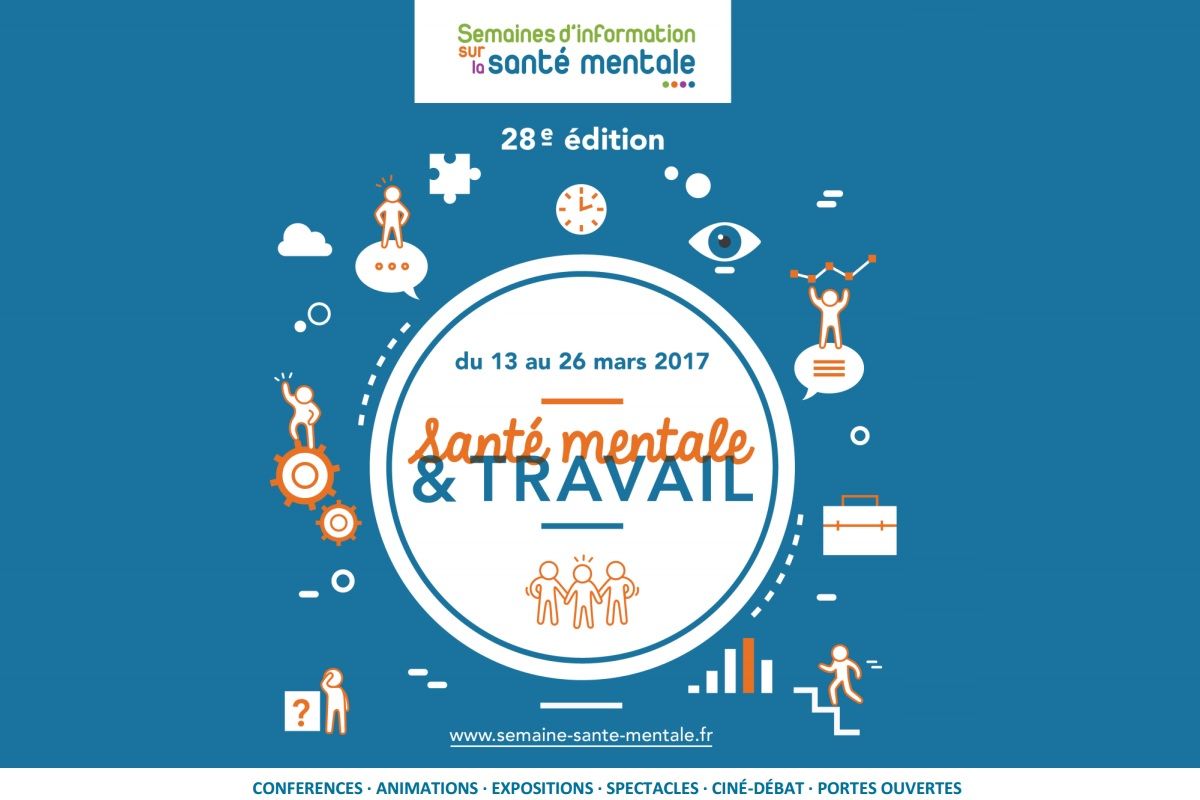 Affiche semaine d information sur la sante mental du 10 au 24 mars 2017.