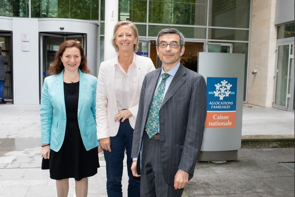 Sophie CLUZEL invite du Conseil dadministration de la CNAF ce mardi 12 juin 2018 a sa droite la presidente Isabelle SANCERNI