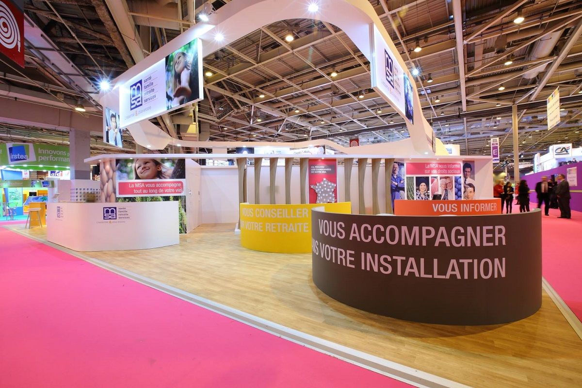 Stand de la MSA au Salon international de l agriculture a Paris du 25 fevrier au 5 mars 2017