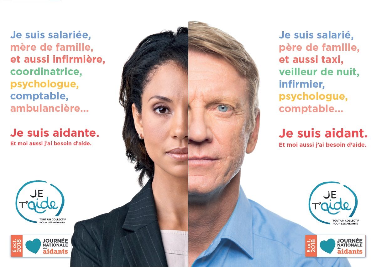 Affiche la 9e edition de la journee nationale aidants sur le thematique de la sante organise par le Collectif Je tAide