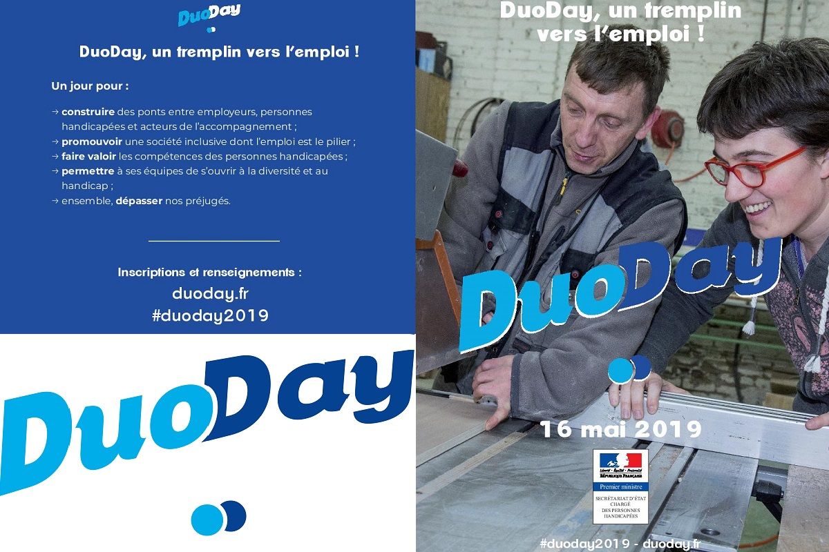 Flyer et affiche de la deuxième édition des DuoDay 2019 eba2c