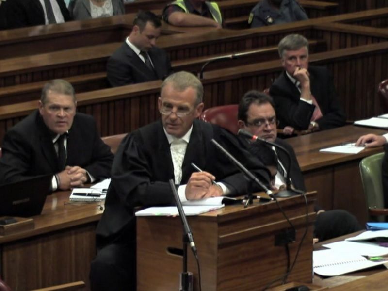 Le procureur Gerrie NEL lors du premier Oscar PISTORIUS
