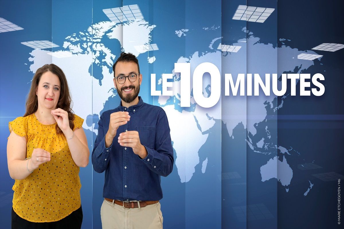 2018.09.21.Sophie SCHEIDT et Olivier CALCADA presentateurs en alternance et traducteurs sourds du nouveau magazine Le dix minutes