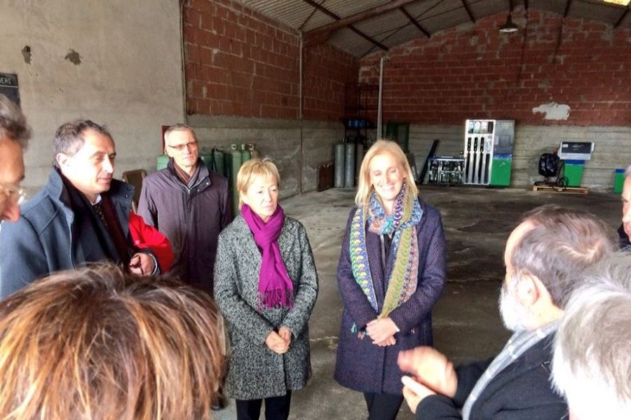 Visite de l ESAT de l association ESSOR a Mezin dans le Lot et Garonne avec la depute Lucette Lousteau