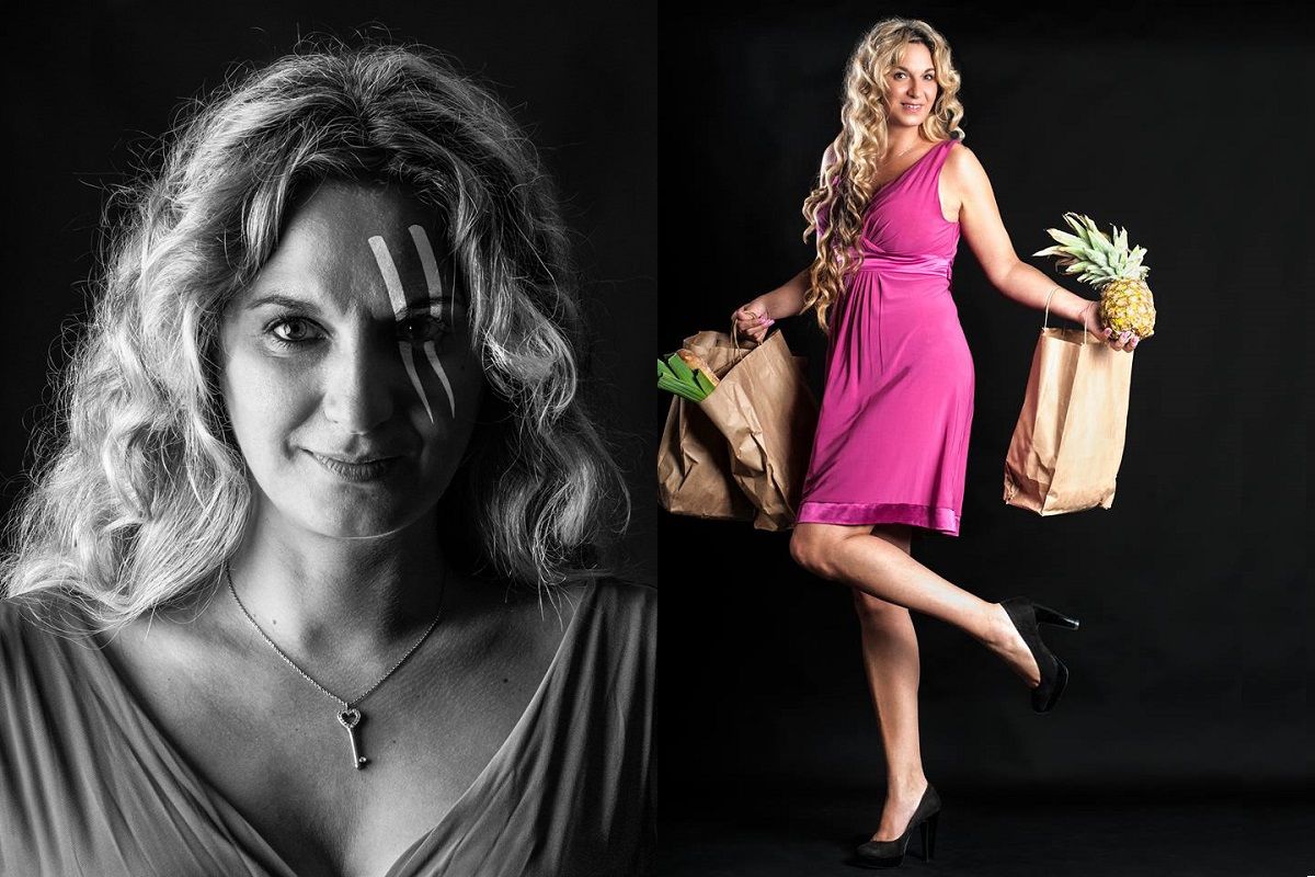 Jennifer déficiente visuelle sur des photo réalisée pour l'exposition de l'ombre à la lumière organisé par l'association SJKB   702c2