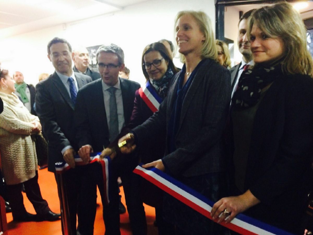 Inauguration par segolene neuville du FAM et du MAS l organgerie a Aubervillier en Seine Saint Denis