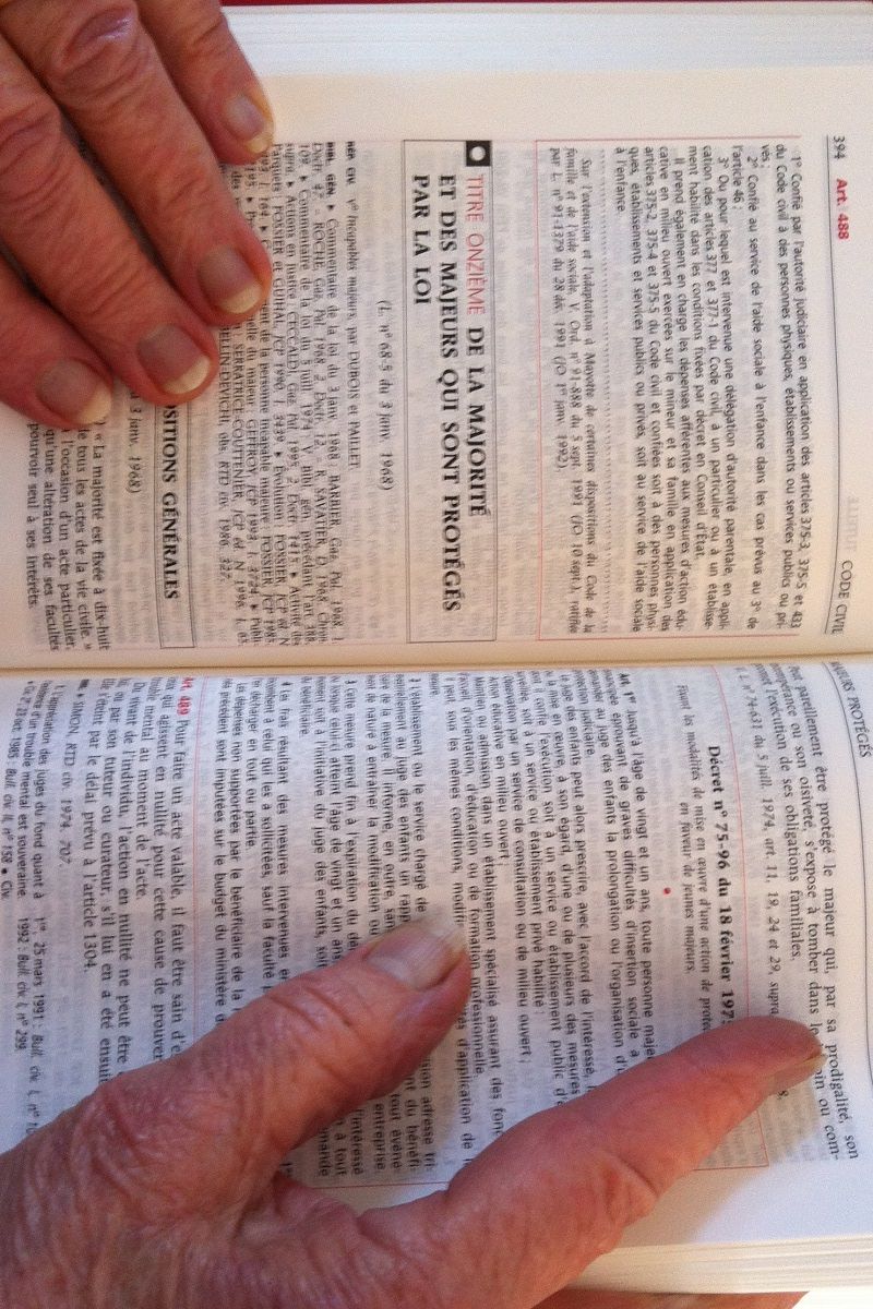 Les majeurs proteges dans le code penal