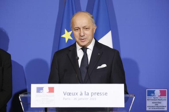 Voeux a la presse Ministre Affaires Etrangere Francaise