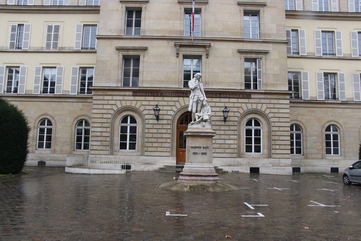Façade extérieur de l'institut nationale des jeunes aveugle a Paris (illustration) d4e8b