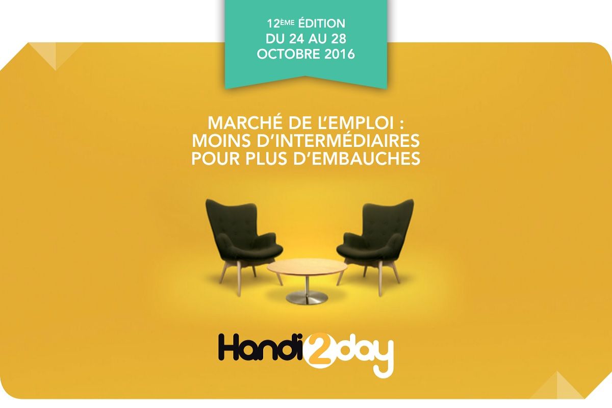 Affiche salon pour l emploi Handi2day