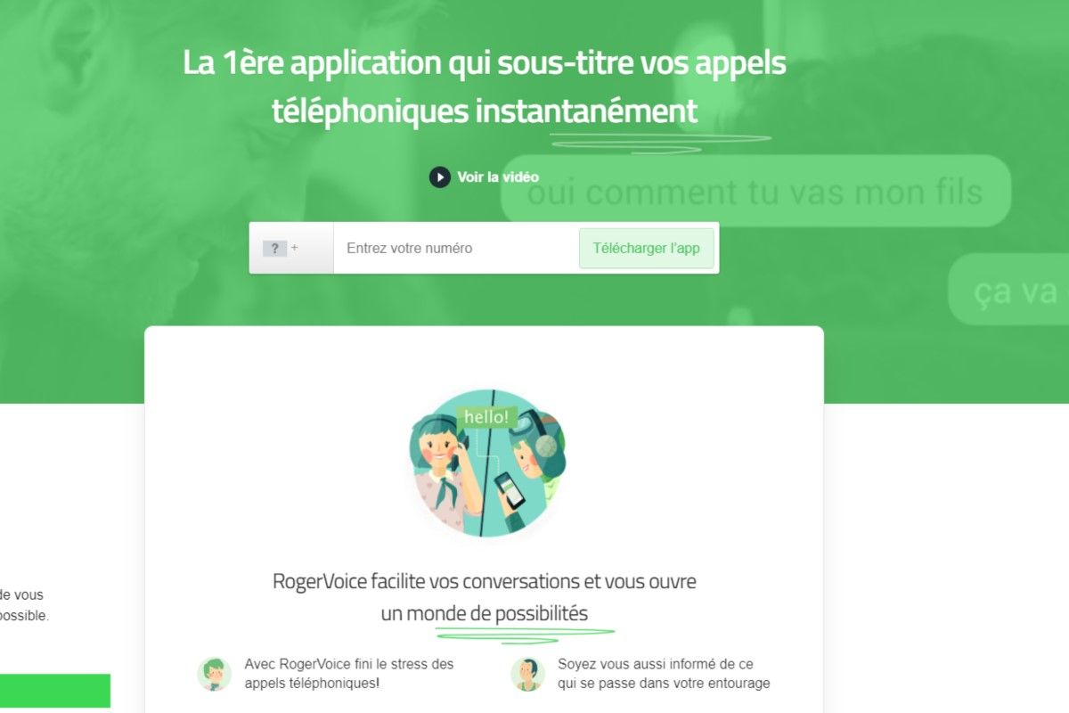 RogerVoice assurer laccessibilite telephonique des communications interpersonnelles aux personnes sourdes malentendantes sourdes aveugles et aphasiques