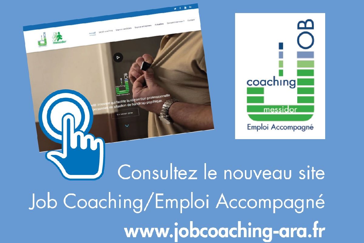 Affiche partielle du lancement du premier site internet dedie au Job Coaching et a l emploi accompagne