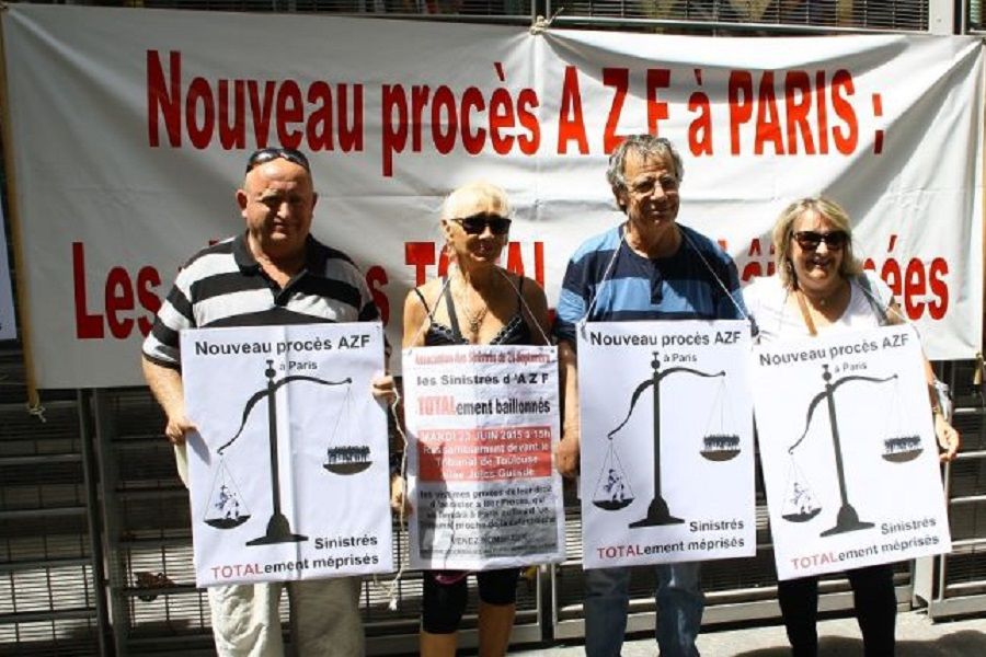 Les membre de l association des sinistres du 21 septembre