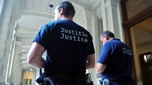Des policiers au palais de justice a Bruxelles (Archives)