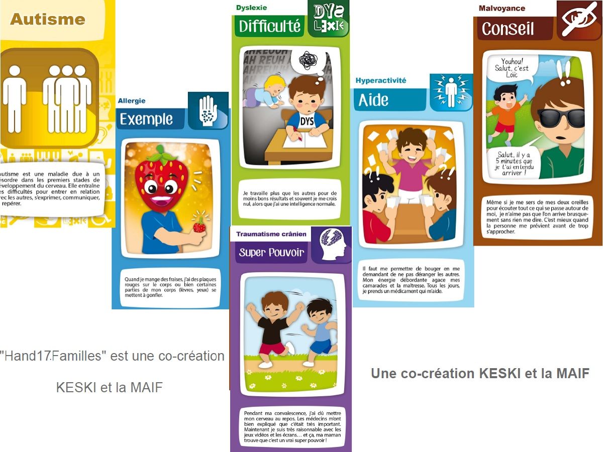 Hand17 Famille un jeu de famille sur le handicap