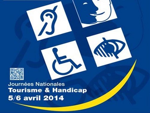 Affiche des journées nationale de tourisme et handicap le 4 et 5 avril 2014
