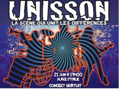 Affiche du concert de l'APF pour la fête de la musique