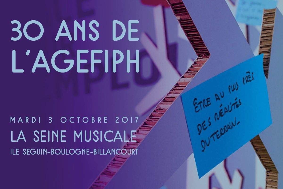 Affiche 30eme anniversaire de l AGEFIPH