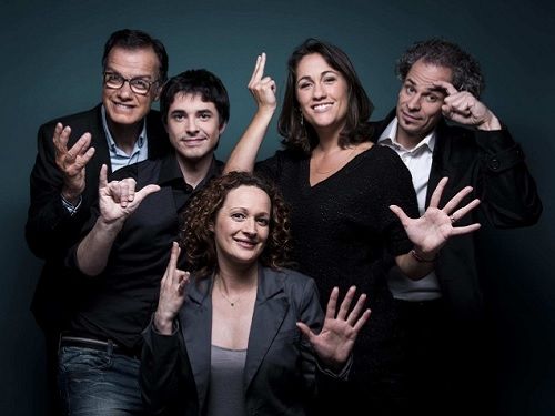l'équipe entiere de l'Oeil et la Main sur France 5 © Nathalie Guyon / FTV