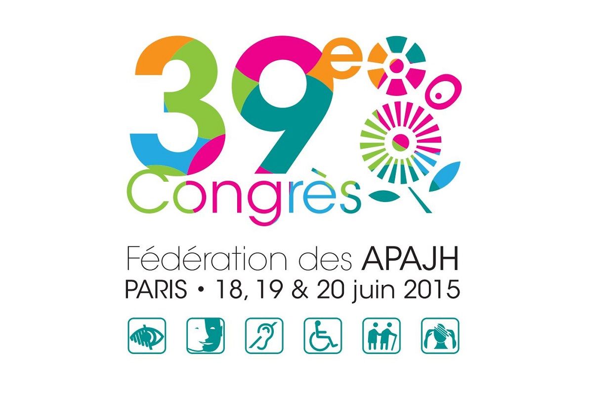 Logo 39e congres de la federation des APAJH a paris