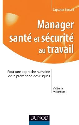 Manager sant&eacute; et s&eacute;curit&eacute; au travail Pour une approche humaine de la pr&eacute;vention des risques &eacute;dition dunod