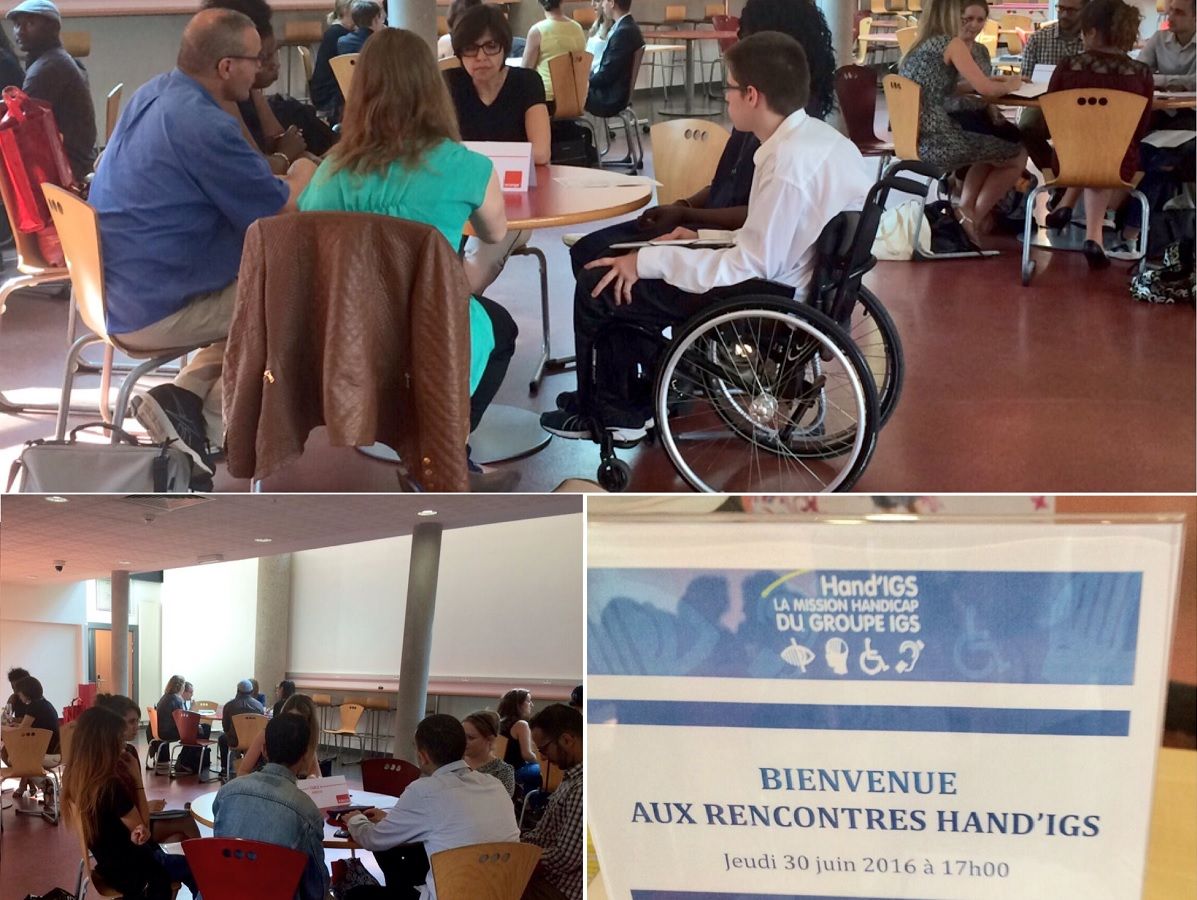 Le groupe IGS de Lyon accueil les rencontres HAND IGS dans le cadre l inclusion a une formation en alternance