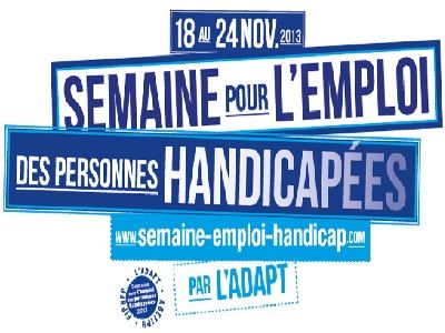 Affiche de la 17e edition pour l'empli des tavailleurs handicaées