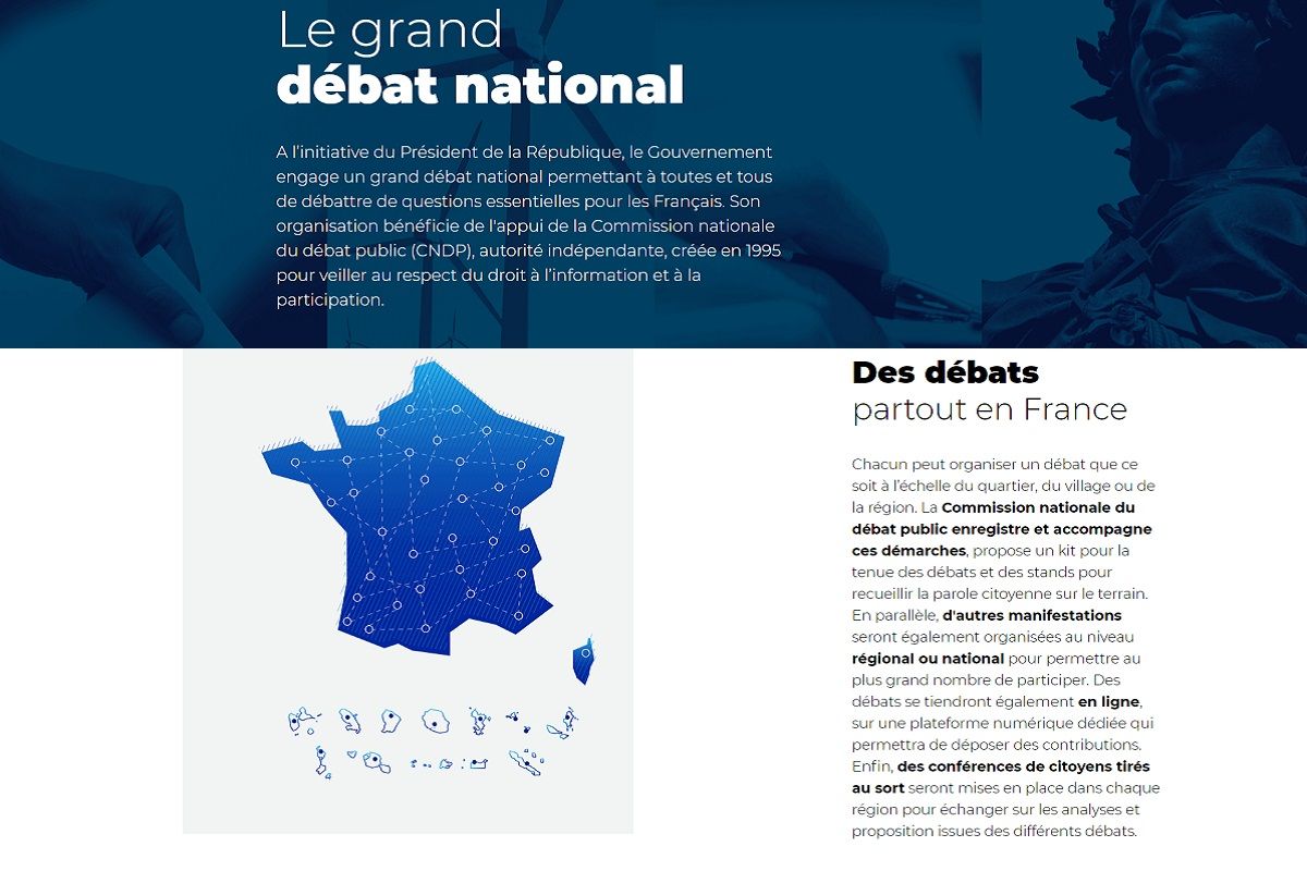 Capture Ecran grand débat nationale 040fb