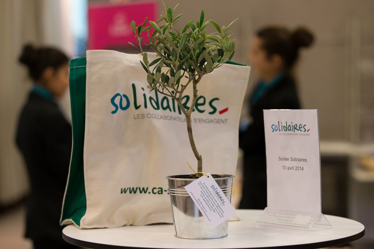 Soiree solidaire au Credit Agricole organise le 10 avril 2014