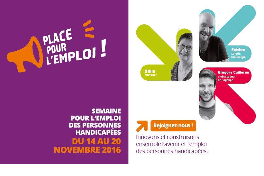 Affiche manifestation Agefiph Place pour l emploi